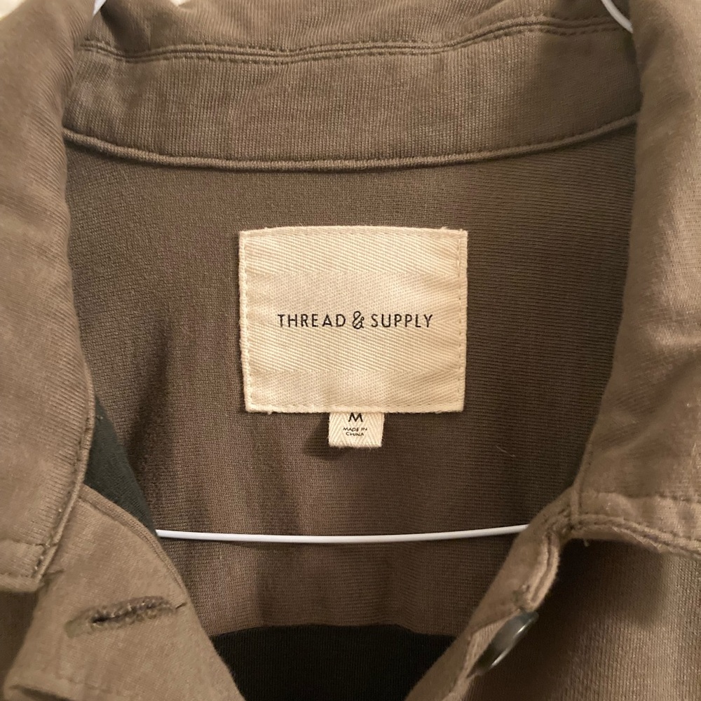 Thread & Supply Button Sweatshirt Jacket | M - image 4